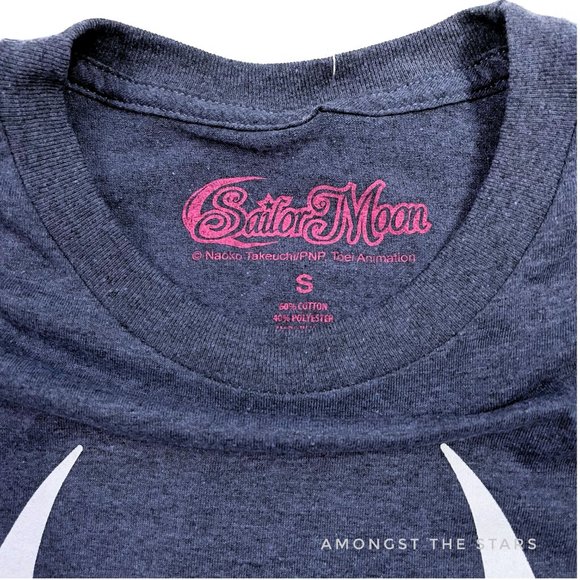 Sailor Moon Blue Grey Crewneck Men's T-Shirt - Picture 4 of 5